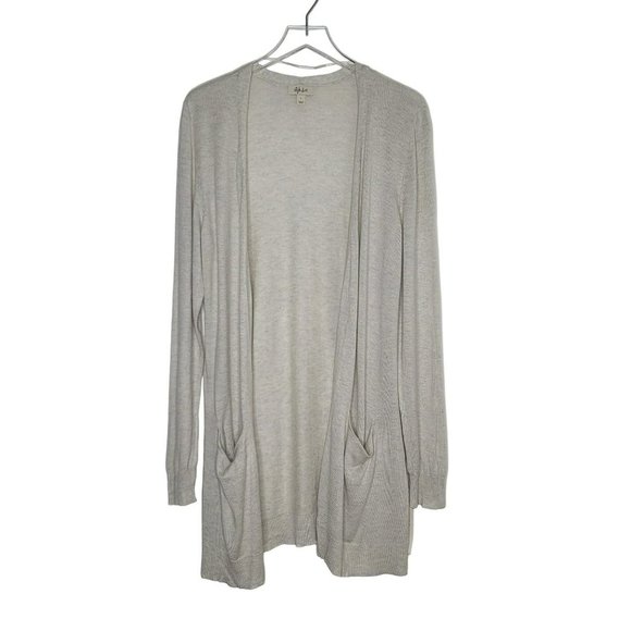 Style & Co. Sweaters - Style & Co Cardigan Sweater Longline Large Beige Long Sleeve Open Front Pockets